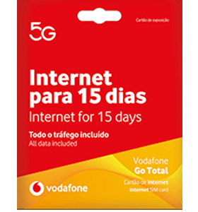 Vodafone Go Total Cartão SIM-15 dias